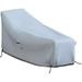 Chaise Lounge Cover 18 Oz Waterproof - 100% Weather Resistant Outdoor Chaise Cover PVC Coated With Air Pockets And Drawstring For Snug Fit (80W X 34D X 32H Grey)
