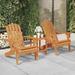 Buyweek Patio Adirondack Chairs 2 pcs Solid Wood Acacia
