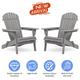 Wood Lounge Patio Chair for Garden Outdoor Wooden Folding Adirondack Chair Set of 2 Solid Cedar Wood Lounge Patio Chair for Garden Lawn Backyard 58446