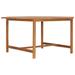 Buyweek Patio Table 59.1 x59.1 x29.5 Solid Teak Wood