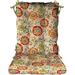 Indoor Outdoor Tufted Rocker Rocking Chair Pad Cushions Choose Size Color (Stard Fanfare Sonoma Cream Floral)