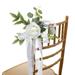 Chair Back Flower Decoration Flower Wedding Chair Back Flower Imitation Rose