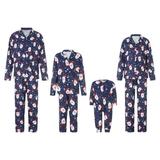 Matching Family Christmas Button-Front Pajamas Set Women Men Holiday Sleepwear Soft Nightwear Xmas Pjs
