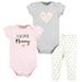 Hudson Baby Infant Girl Cotton Bodysuit and Pant Set Girl Mommy 6-9 Months