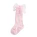 Ketyyh-chn99 Socks Princess Cute Bowknot Stockings for Knee High Cotton Socks Pink M