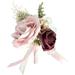 Wovilon Wedding Decorations Rose Men and Women S Wedding Ball Flower Accessories Wrist Flower Wedding Artificial Flower Corsage Accessories Home Decor