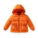 Toddler Winter Coat Long Sleeve Winter Warm Outwear Solid Color Outwear Zip Up Jackets For Girls A 120