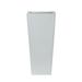 Nearly Natural 0825-S1-WH 22 in. Decorative Metal Tower Planter White