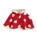 Winter Coat For Toddler Girls Wool Blend Winter Hooded Outerwear Capes Poncho Winter Jackets Toddler Girls Red S