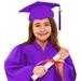 Kids Girls Boys Unisex Kindergarten Tassel Sash Graduation Size Child Cap Set Graduation Gown Preschool Tops Tees Shirts Size 21 Purple