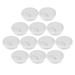 FRCOLOR 12pcs Office PC Computer Desk Grommet Cable Hole Cover 50mm Diameter (Grey White)