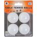 Regent Products G21004 Table Tennis Balls with White Blister Card - Pack of 4