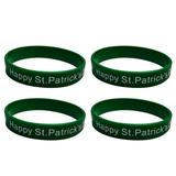 HGWXX7 bracelet making kit beads gold ankle bracelets for women 4PCS St s Day Wristbands Silicone Irish Wristbands Green Rubber Bracelets For Sts Day Irish Theme Party Favors A A