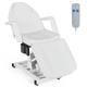 Paddie Electric Height Adjustable Tattoo Chair Lash Bed Electric Lift Massage Table with Storage Pocket for Client/Esthetician White