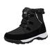 Snow Shoes For Women Ladies Cotton Shoes Outdoor Warm Non Slip Mountaineering Casual Snow Boots Black 41 Hxroolrp