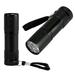 9-LED UV Ultra Violet Mini LED Flashlight Blacklight Torch Light Lamp (Black)