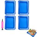 1 Set of Inflatable Cooler Tray Ice Serving Bars Food Drink Buffet Cooler Floating Tray for Pool Party Supplies