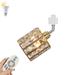 FSLiving Dimmable Remote Control Track Pendant Lights Single Circuit H-Type Adjustable Angle E26 Base Brass Glass Modern Track Lighting Fixtures for Kitchen Sink Office Store Art Home Decor - 1 Light