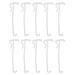 Hemoton 10pcs Curtain Clip Hook Window Shower Bathroom Drapery Rod Holder Hanger Hooks