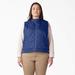 Dickies Women's Plus Quilted Vest - Surf Blue Size 2X (FEW800)