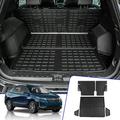 Cargo Mat Compatible with 2018-2024 Chevrolet Equinox GMC Terrain Trunk Mat Cargo Mat Cargo Liner Back Seat Cover Protector 2023 Chevy Equinox Accessories (Backrest Mats+Trunk Mats)
