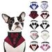 BT Bear Dog Tuxedo Dog Wedding Bandana Collar with Bow Tie Adjustable Dog Tux Formal Dog Costumes for Small Medium Large Dogs Wine Red S