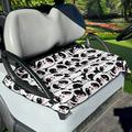 Xoenoiee Cute Panda Pattern Golf Cart Seat Covers Club Car Seat Covers for EZGO Yamaha Golf Cart Seat Blanket Covers for 2 Person Seats Summer Golf Cart Seat Towel