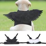 Hadanceo Dog Angel Wings Realistic Looking Ultra-Light Allergy Free No Odor Easy-wearing Enhance Atmosphere Felt Cloth Pet Halloween Feather Wings Party Ornament Pet Supplies