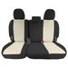 FH Group Custom Fit Car Seat Covers for Toyota Sienna 2011-2020 Car Seat Cover Rear/3rd Row Automotive Seat Covers in Neoprene Waterproof and Washable Seat Covers - Beige/Black