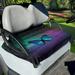 Xoenoiee Butterfly Pattern Golf Cart Seat Towel Protector Anti-Hot Portable Decorative Golf Cart Cover Universal for Most 2-Person Seats Club Car Accessories