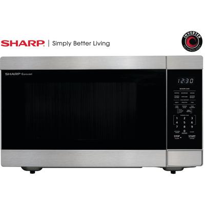 Sharp 2.2-Cu. Ft. Countertop Microwave Oven with Inverter Technology in Stainless Steel