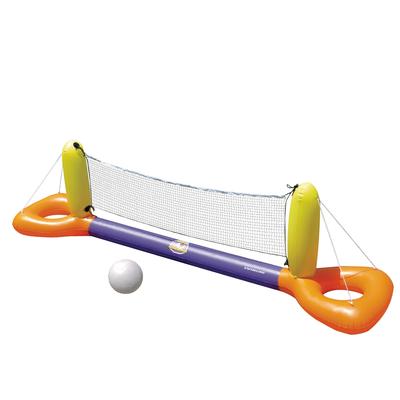 Inflatable Orange and Yellow Splash Volleyball Game Pool Float 11.5-Inch