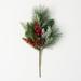 Sullivans Artificial Pine And Berry Stem, Green