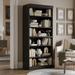 100% Solid Wood 6-shelf Bookcase with Optional Solid Wood, Clear or Frosted Glass Doors by Palace Imports - 32"w x 72"h