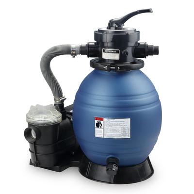 12-Inch Above Ground Swimming Pool Sand Filter System with 0.35 HP Pump - 12"