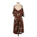 Walter Casual Dress - Wrap: Brown Tortoise Dresses - Women's Size Small