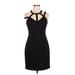 Guess Casual Dress - Sheath: Black Print Dresses - Women's Size 6