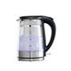 Daewoo Eco Cool Touch Kettle, 1.5 Litres, 3kw, Dual Walled, Rapid Boil, Cool-Touch Design, Led Indicator, Flip-Up Lid, Removable Filter, Cord Storage Base, Built In Safety Features, Durable Glass Body