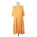 Banana Republic Casual Dress - DropWaist: Yellow Dresses - Women's Size Small