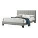 Benjara Eve Bed Upholstered/Microfiber/Microsuede in Black/Brown | 38 H x 56 W x 86 D in | Wayfair BM301439