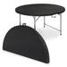 Bring Home Furniture 4Ft Portable Round Folding Table, Banquet Event Wedding Card Plastic Desk w/ Handle & Lock in Black | Wayfair