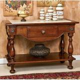 David Michael 54" Wide 1 Drawer Walnut Wood Buffet Table Wood in Brown/Red | 36 H x 54 W x 31 D in | Wayfair B-20