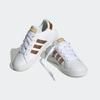 Sneaker ADIDAS SPORTSWEAR "GRAND COURT SUSTAINABLE LACE", Gr. 34, weiß (cloud weiß, cloud weiß, matte gold), Synthetik, Textil, sportlich, Schuhe, Design auf den Spuren des adidas Superstar