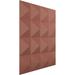 Ekena Millwork Cornelia EnduraWall Decorative 3D Wall Panel Vinyl/PVC/Vinyl in Red/Brown | Wayfair WP20X20CNFCP