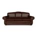 Eleanor Rigby Buckingham 90" Genuine Leather Rolled Arm Sofa Genuine Leather in Brown | 40 H x 90 W x 41 D in | Wayfair BUCK-30-CAR-AMET-ESP-NH5
