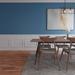 Ekena Millwork Ashford Square Panel Traditional Wainscot Paneling Kit in White/Blue | 36 H x 94.5 W x 0.5 D in | Wayfair WPKUSQ091P036
