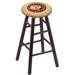 Holland Bar Stool 24" Bar Stool Wood/Plastic/Acrylic in Brown/Red/Yellow | Bar Stool (30" Seat Height) | Wayfair RC36OSDCIndn-HD