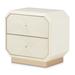 Michael Amini La Rachelle Solid + Manufactured Wood Nightstand Wood in Brown/White | 28.25 H x 30 W x 19.5 D in | Wayfair 9034042-136