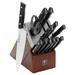 Henckels Dynamic 14-Pc Self-Sharpening Knife Block Set Stainless Steel in Black/Brown/Gray | 15 H x 11.5 D in | Wayfair 1025348