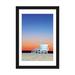 iCanvas Lifeguard Hut At Twilight, Santa Monica Beach, Santa Monica, California | 24 H x 16 W x 1 D in | Wayfair RTI6-1PFA-24x16-FM01